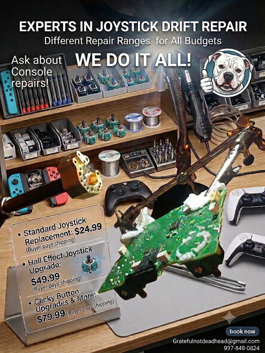 Repair Service - Fix PS5 XBOX SWITCH Controller Stick Drift - READ DESC!