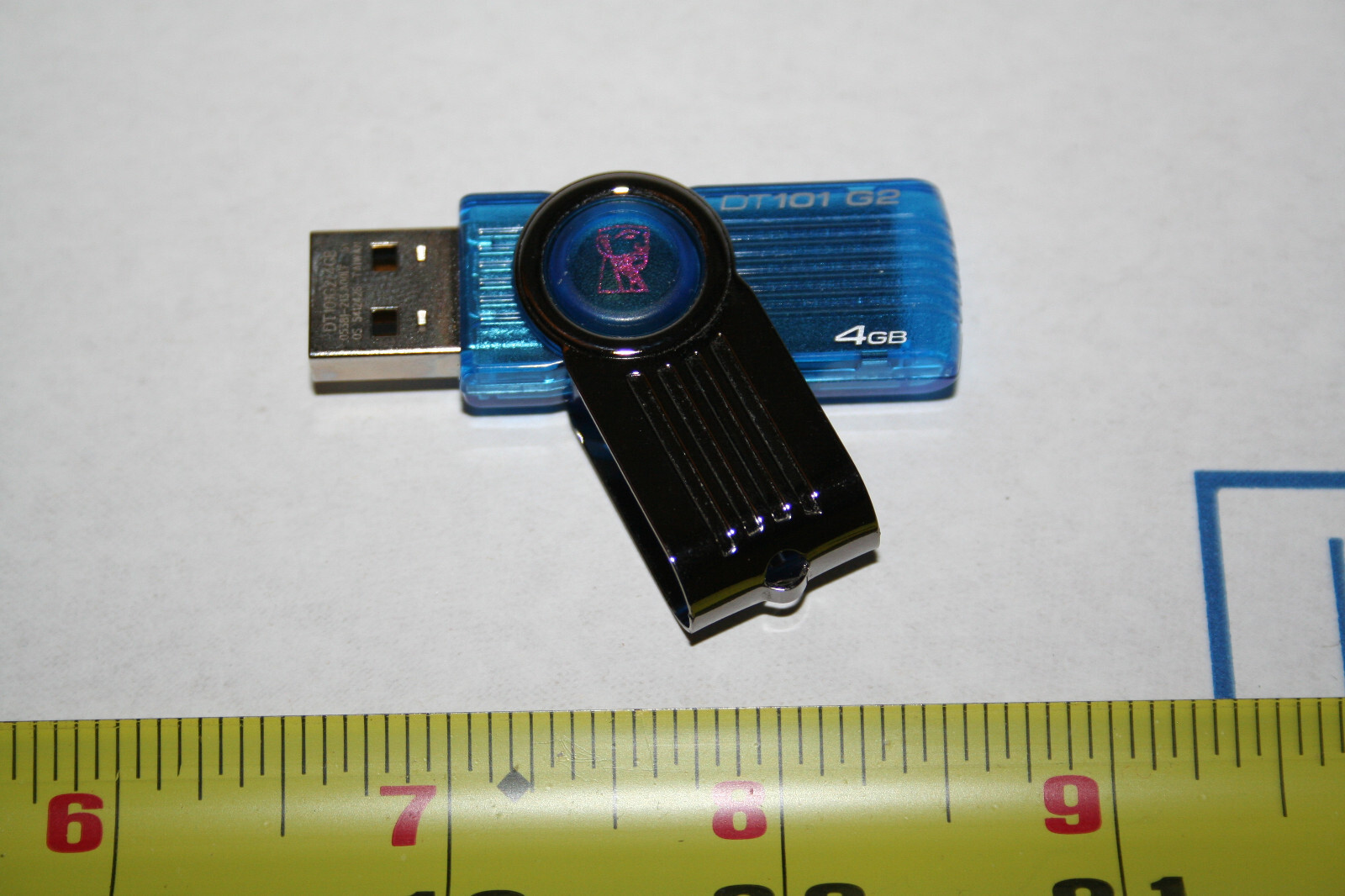 Used Genuine Kingston DT101 G2 Blue USB 2.0 Flash Drive Memory Stick  4GB