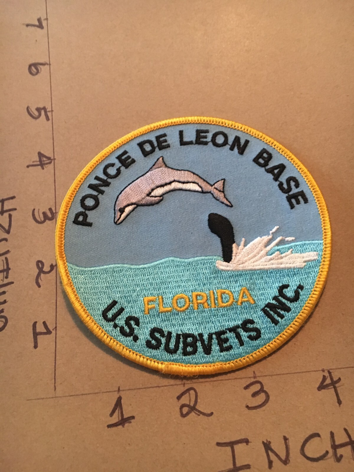US NAVY Ponce De Leon Base Florida U.S. Subvets Inc. Patch 5/12/25