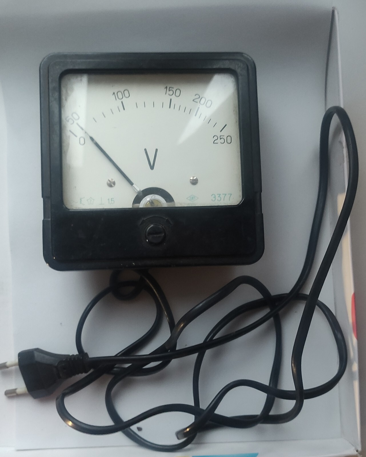 vintage Device measuring network voltage Voltmeter 1979 USSR, working gp625
