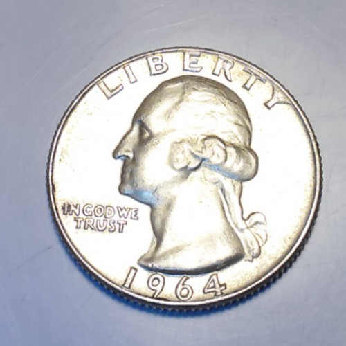 Washington Quarter: 1964 Denver 90% Silver      (2540-225)