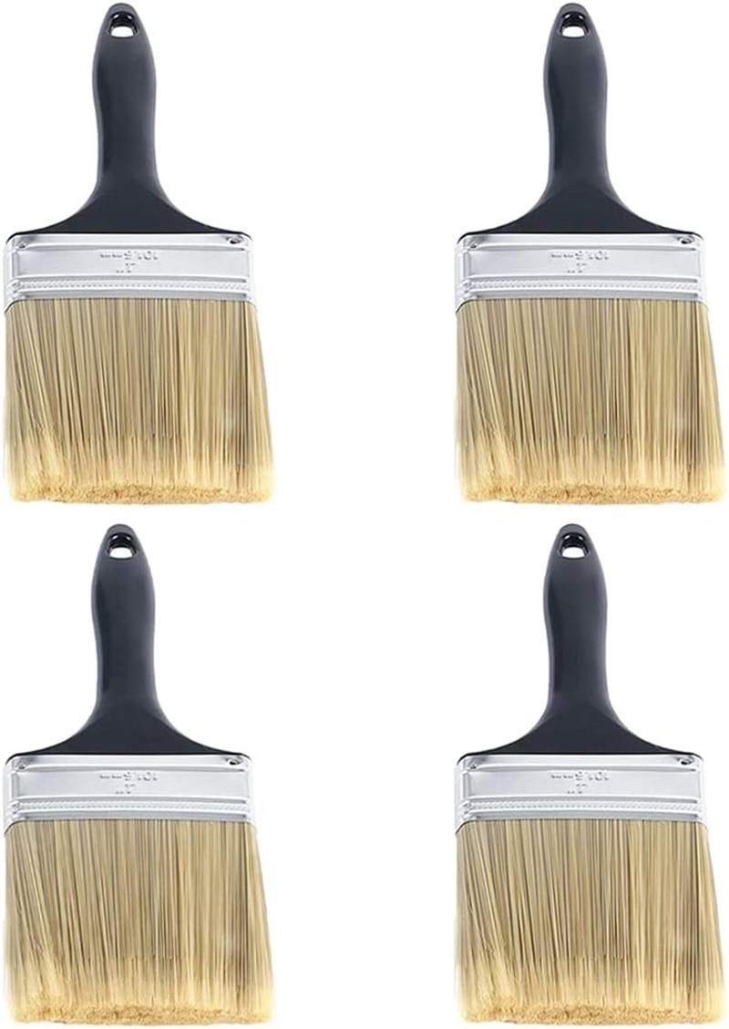 Wide Flat Paint Brushes Set Multi Purpose Home Wall Trim Craft Pack US