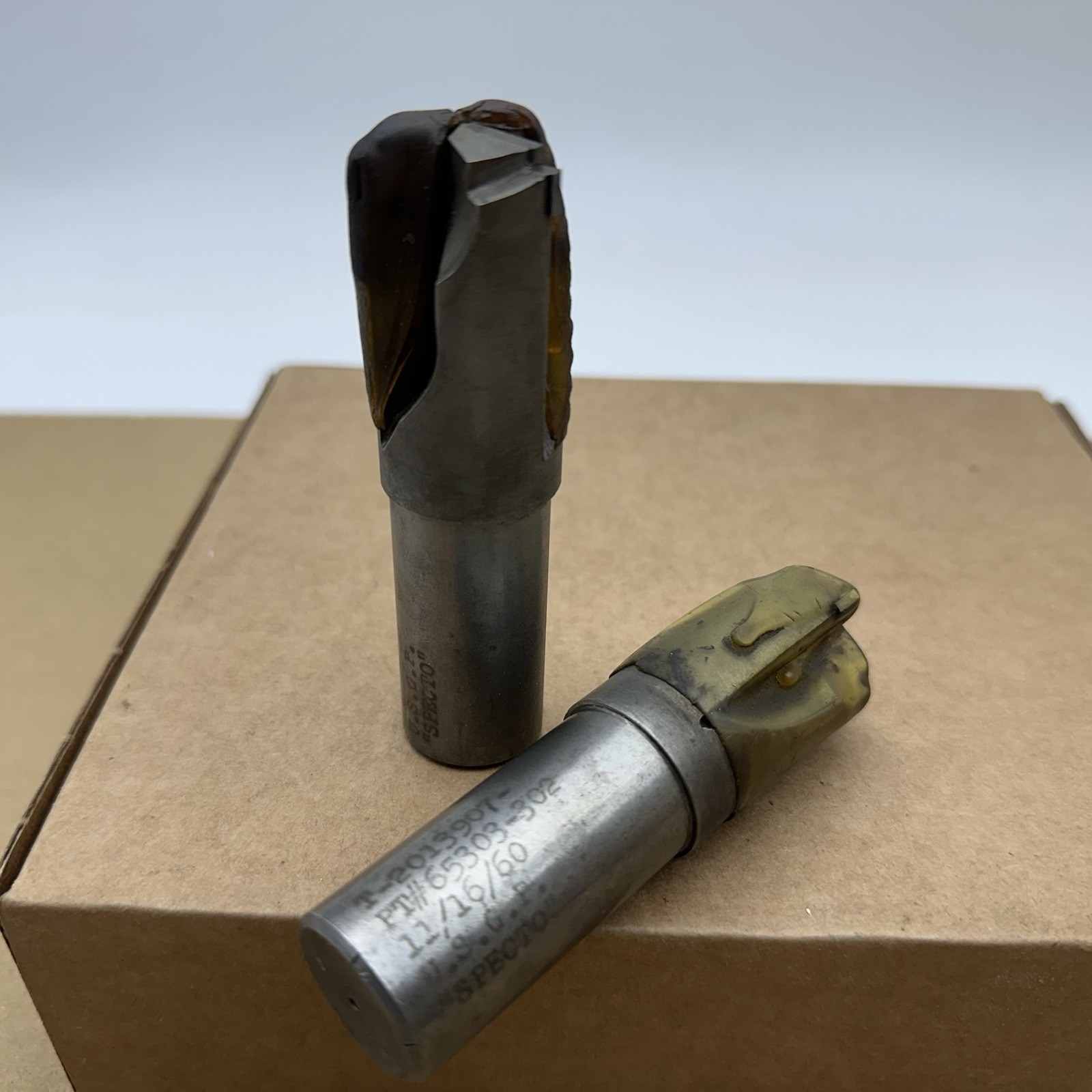Lot 2 Carbide Tipped HSS Lathe Tool Bit Cutting Tools USGP Specto T-2013907 NEW