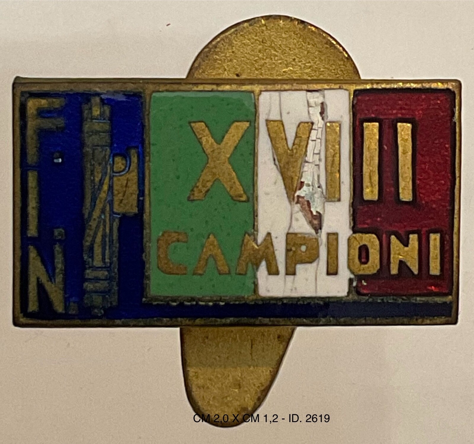 REGNO D’ITALIA FEDERAZIONE NUOTO DISTINTIVO FIN CONI PER CAMPIONI OLIMPICI 1940