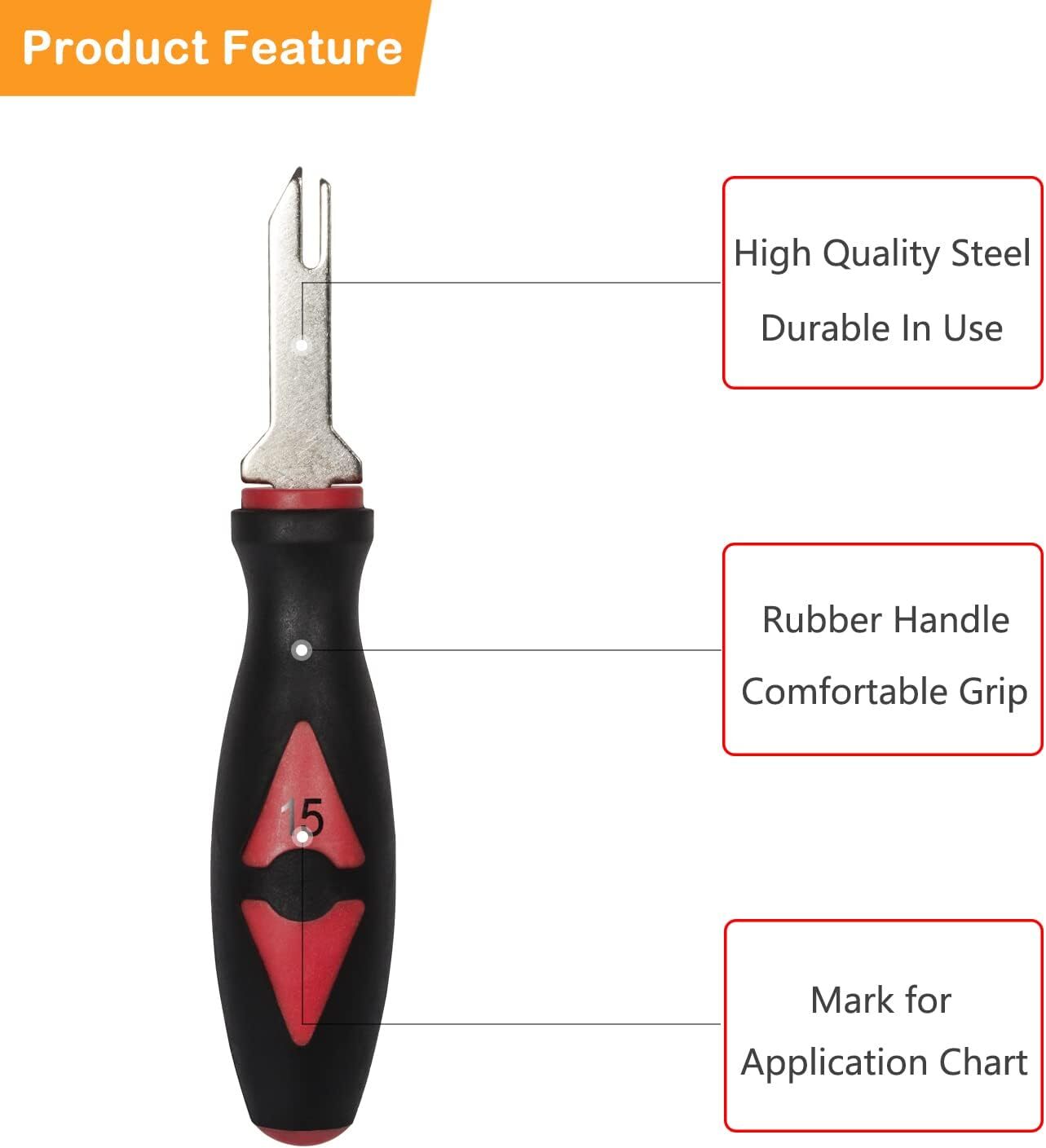 Universal Terminal Release Tools, Wire Terminal Electrical Connector Removal Kit
