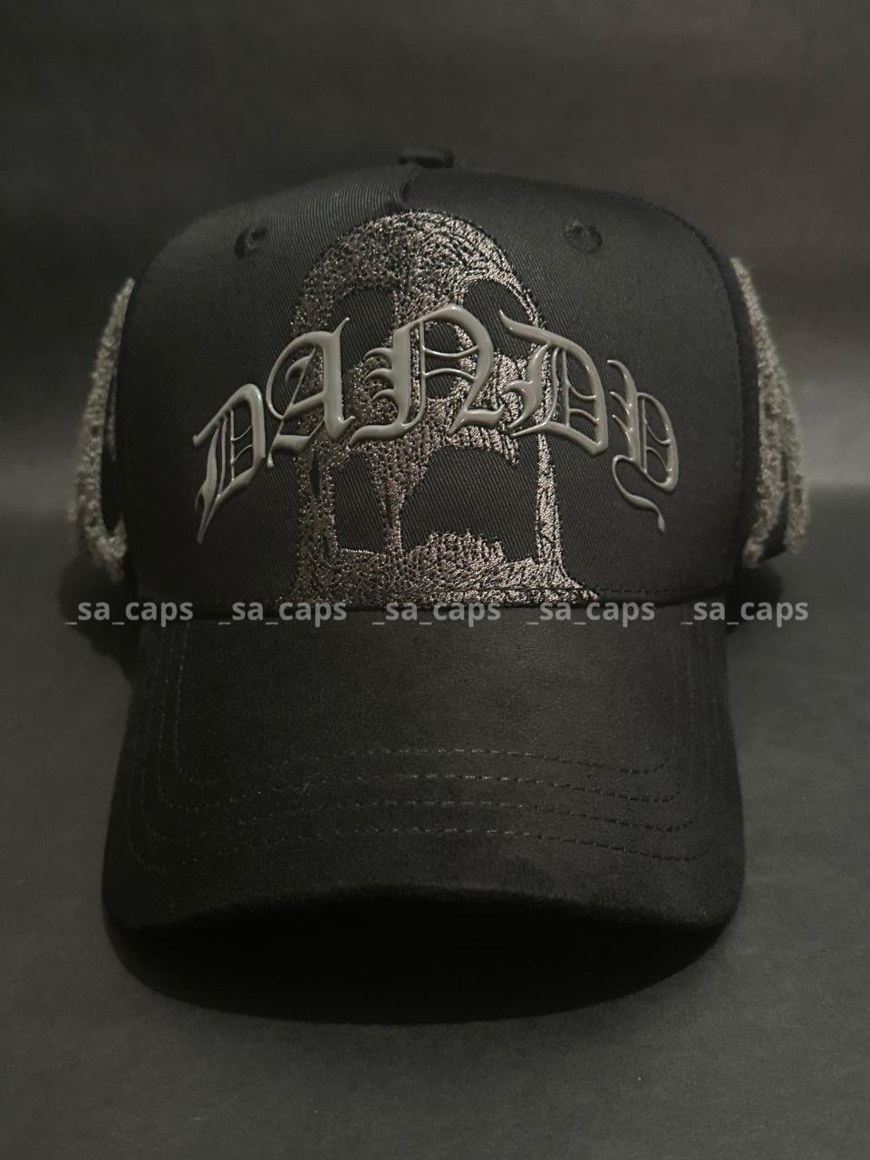 Dandy Hats “Purga” Calidad 1.1 Skull Design Black Trucker Cap