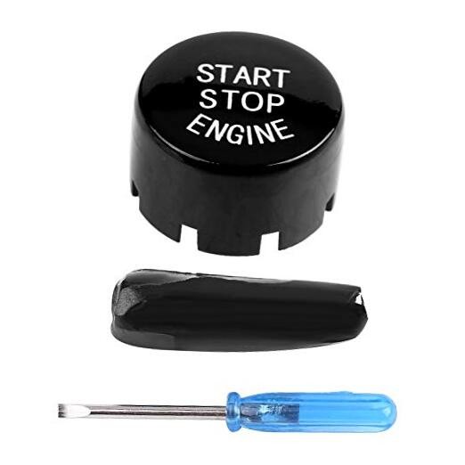 Car Engine Start Stop Switch Button Cover for F20 F21 F22 F23 F30 F31 F32 Black