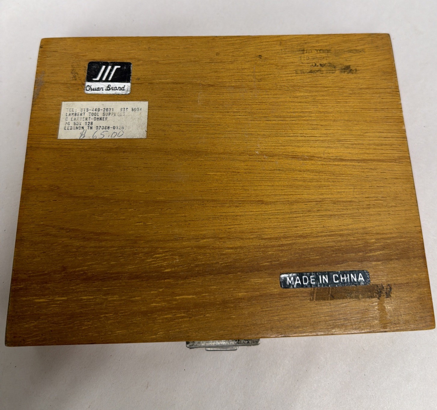 Chuan Brand Inside Depth Micrometer Set 0-6” Wooden Case Machinist Tool