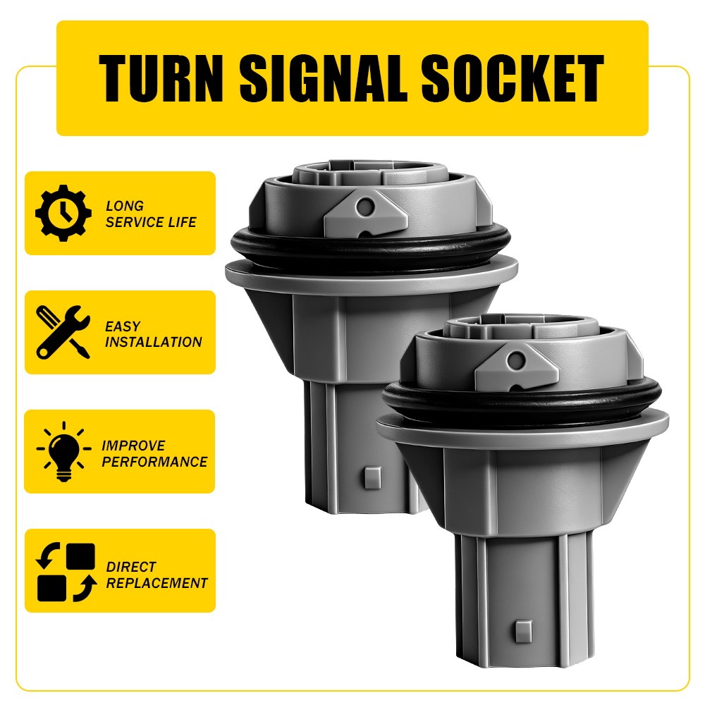 2X Front Turn Signal Lamp Bulb Sockets For Honda Accord 2013-2017 Left Right EOT