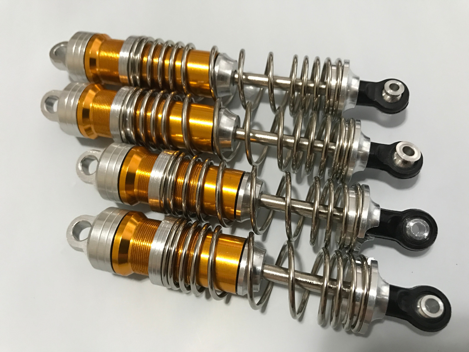Aluminum Big Bore Shock 4 HPI 1/10 Blitz Short Course Truck W/4mm shaft Gold