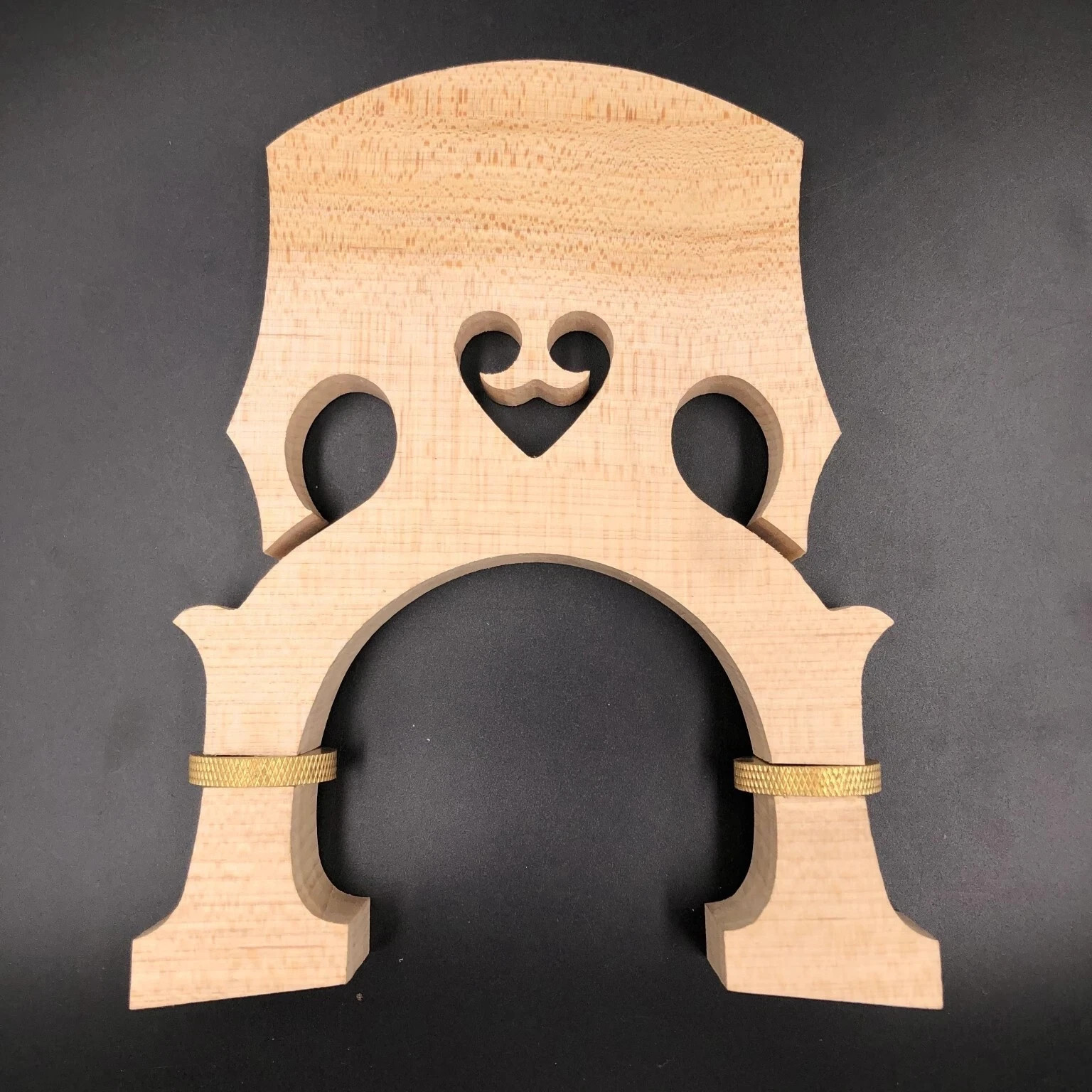 Maple wood Double Bass Bridge 4/4, Adjustable Height Upright Bass Bridge