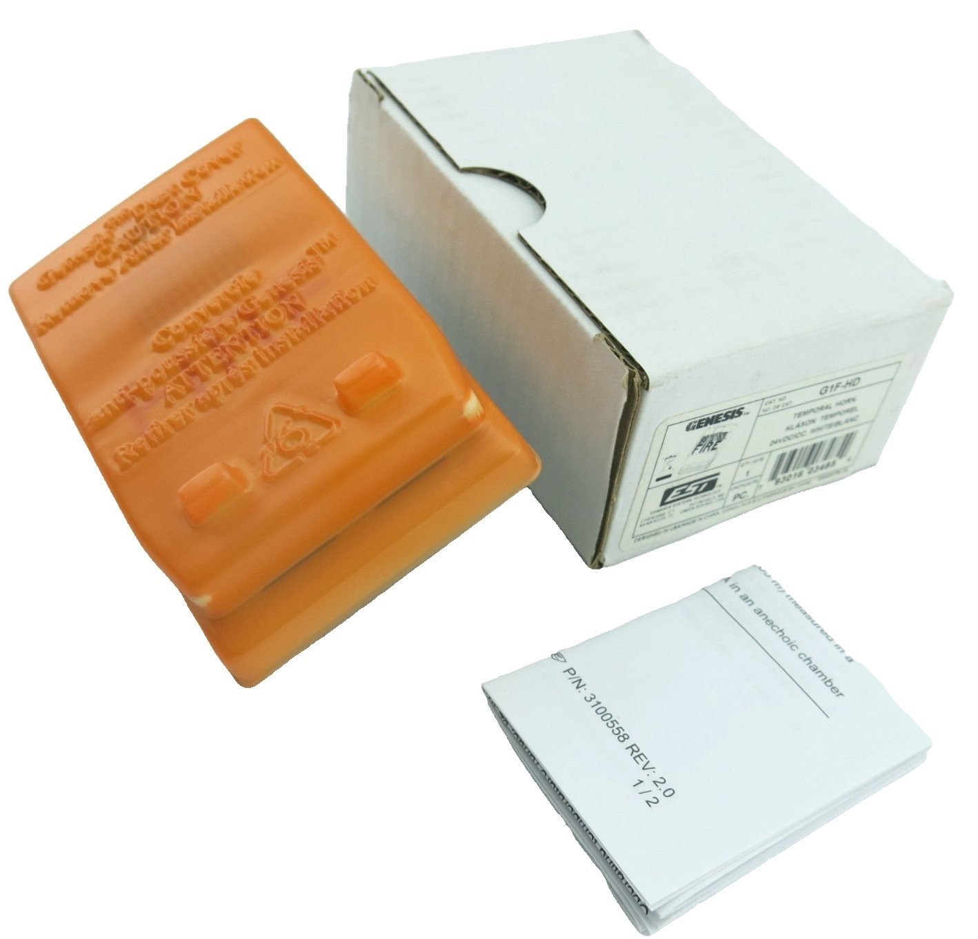 GENESIS EST EDWARDS G1F-HD TEMPORAL HORN FIRE ALARM WHITE NEW IN BOX