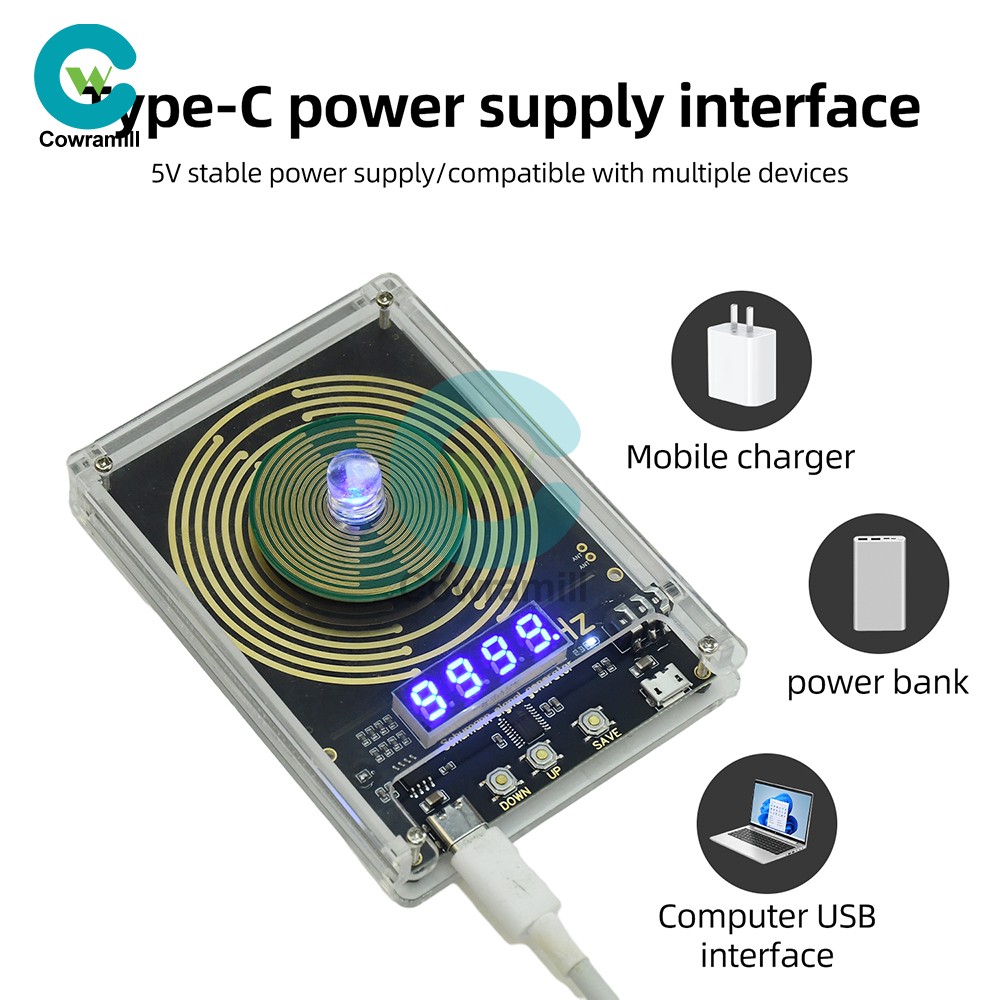 DC 5V 0.01-9999HZ Adjustable Frequency Schumann Wave Sine Wave signal Generator