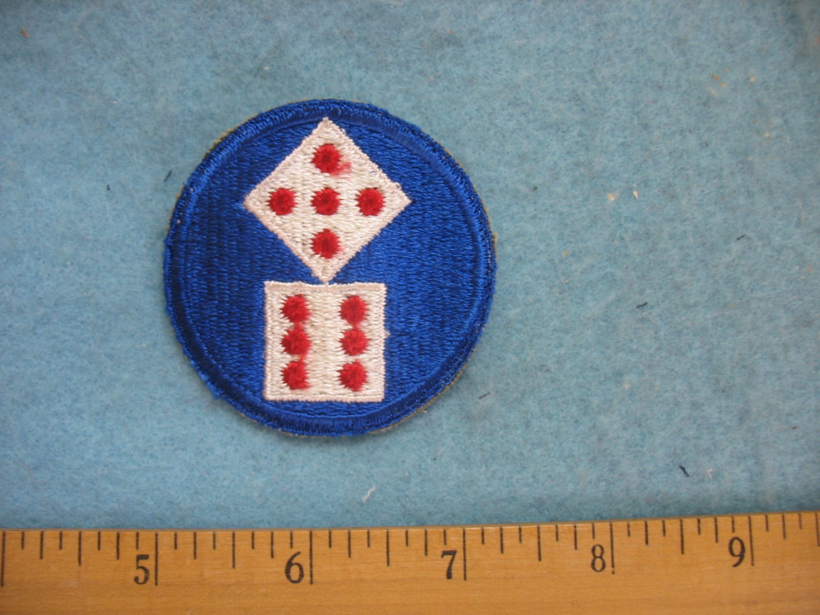Original unused WWII US Army XI Corps whiteback patch