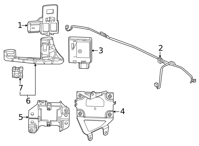 Genuine Honda Blind Spot Detection System Warning Sensor Bracket 8S465-3A0-A10