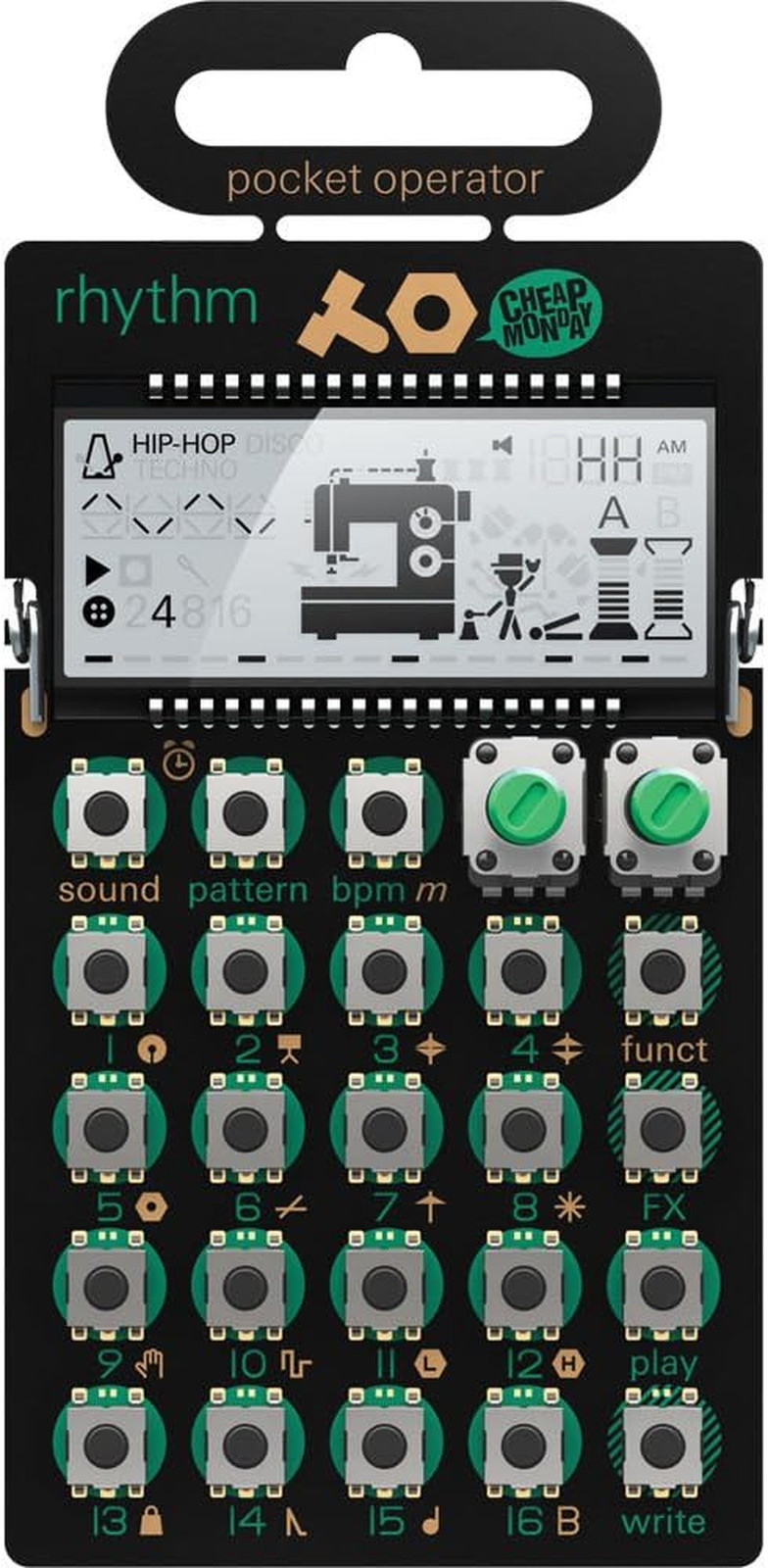 Pocket Operator PO-12 Rhythm, Drum Machine and Sequencer with Parameter Locks an