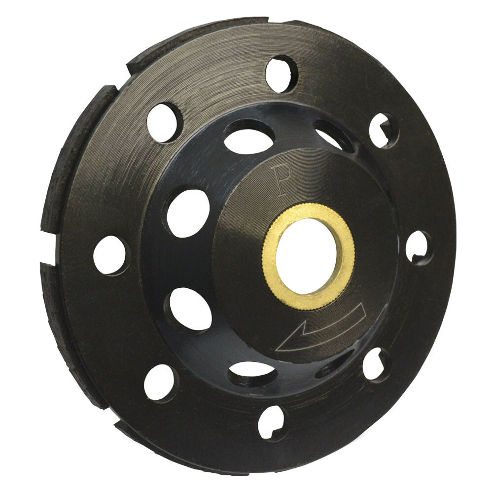 4" Diamond T Segment Concrete Grinder Blade Grinding Cup Wheel 7/8"-5/8" Arbor