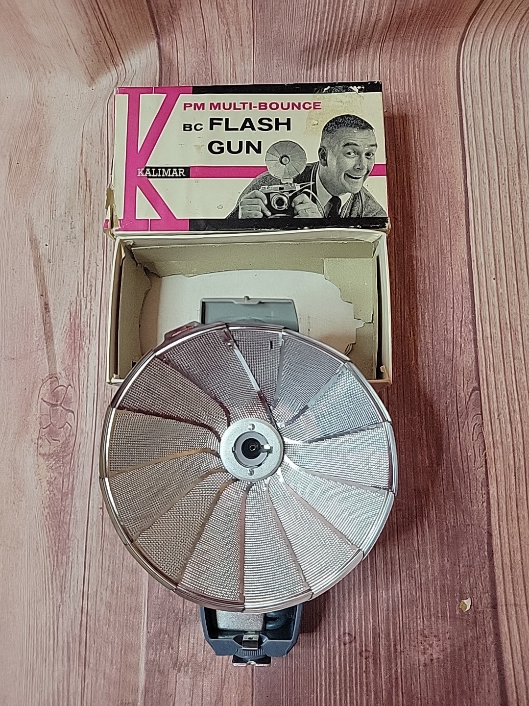 Vintage Kalimar PM Multi-Bounce BC Flash Gun UNTESTED  "Parts Only"