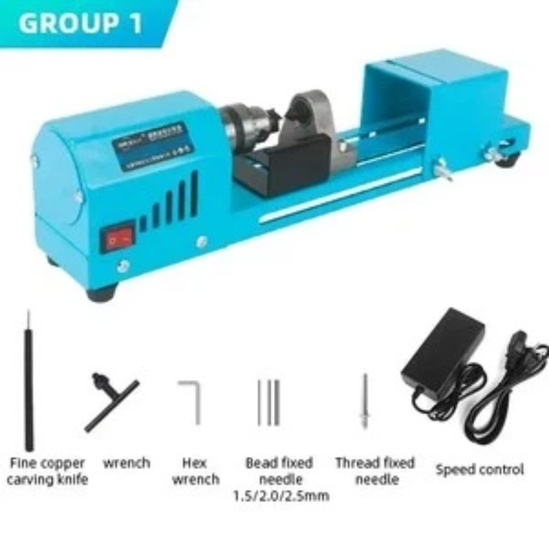 Compact Lathe Home-Use Mini Lathe CNC Woodworking Lathe Bead Processing
