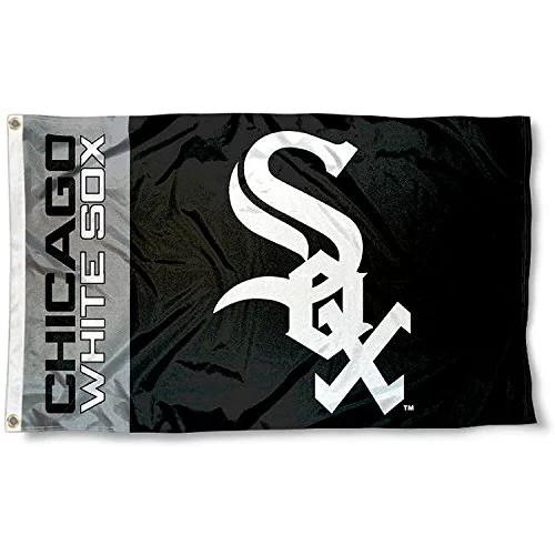 Black Chicago White Sox Flag 3x5 ft Indoor Outdoor MLB    CWS3