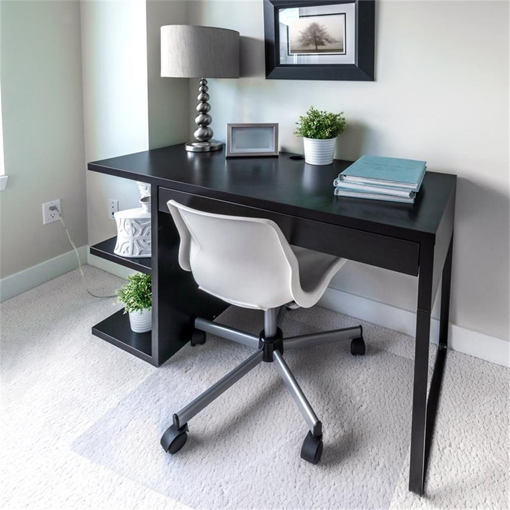 Floortex Polycarbonate Rect Chair Mat for Carpets Clear Size 35 x 47 inch