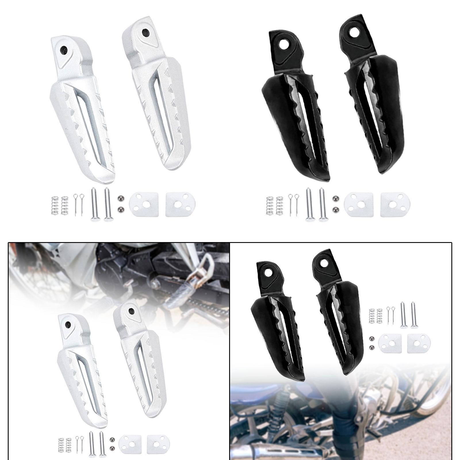 2x Foldable Foot Rest Pedals Motorcycle for Motorbike Part Professional