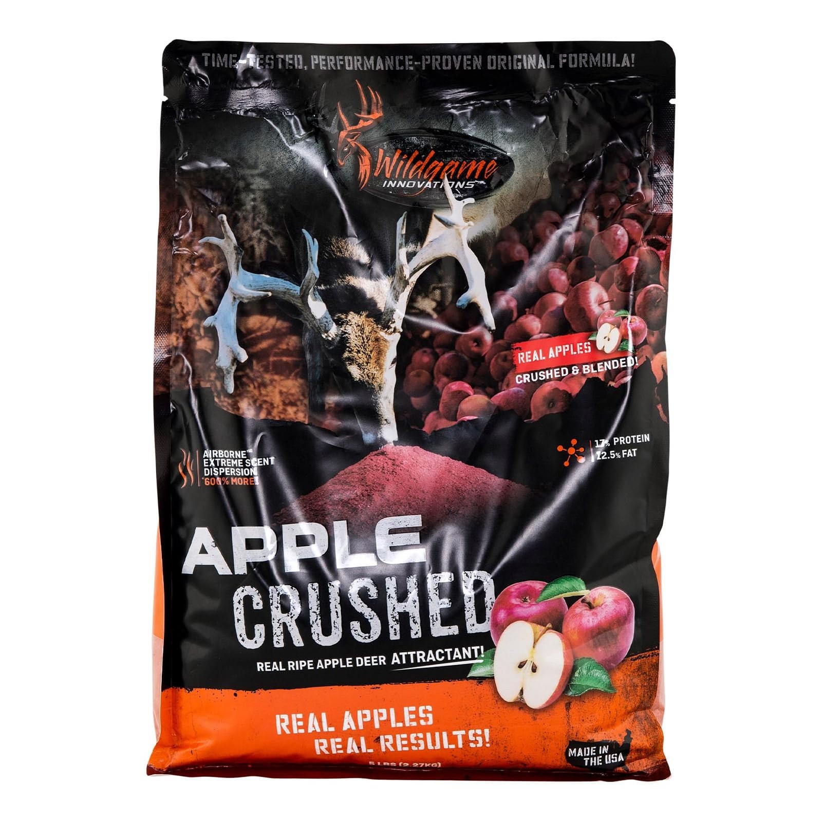 Apple Crushed 5LB Deer Attractant Powerful Long-Lasting Nutrient-Filled