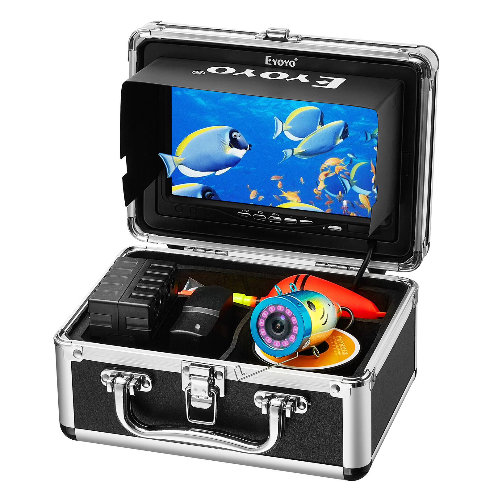 EYOYO Underwater 1000TVL Fishing Camera 7" 15M IR Infrared Fish Finder for Lake