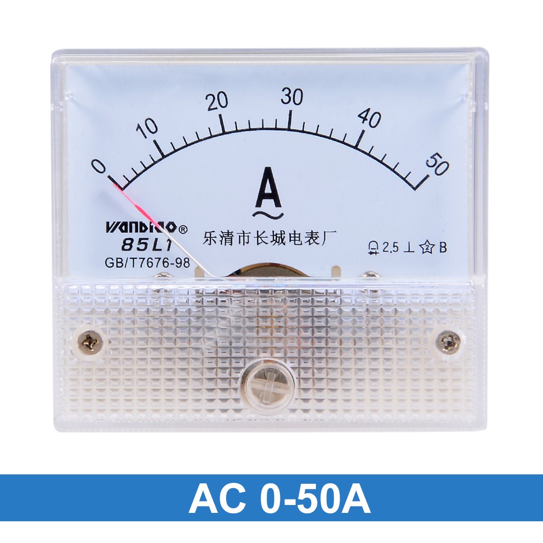 AC 0-50A Analog Panel Ammeter Gauge Ampere Current Meter 85L1 2.5 Error