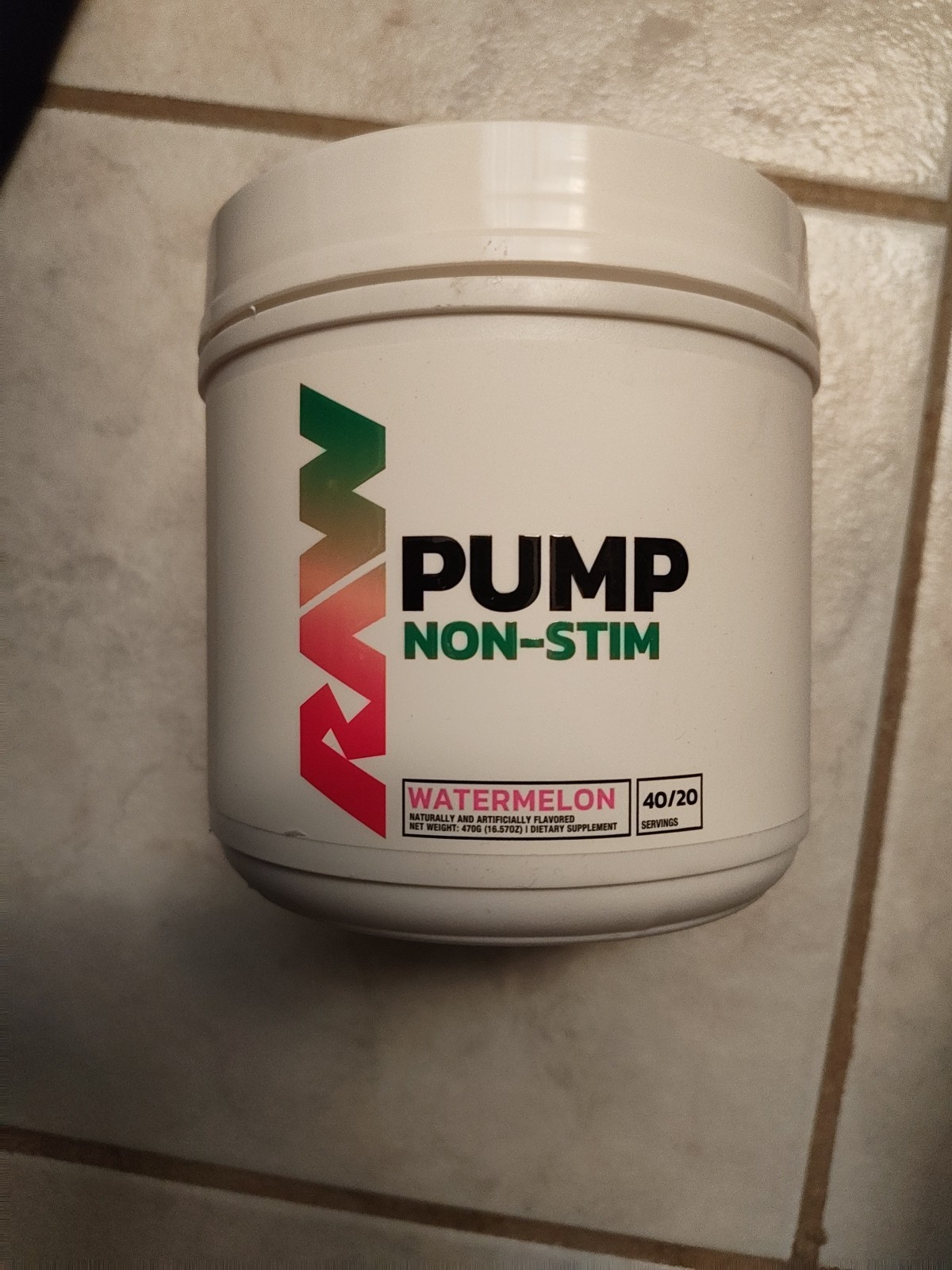 Raw Nutrition, Pump, Non-Stim, Watermelon, 16.57 oz (470 g)