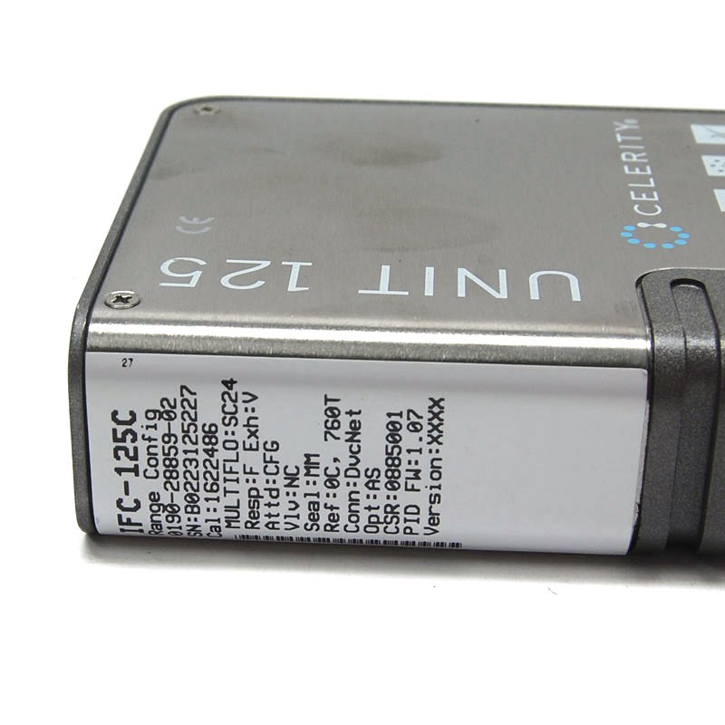 Celerity Unit IFC-125C Mass Flow Controller MFC (H2/500cc) D-Net Digital C-Seal