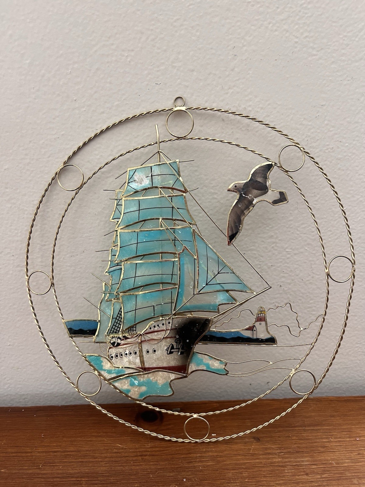 Metal Sail Boat Ship Sun Catcher