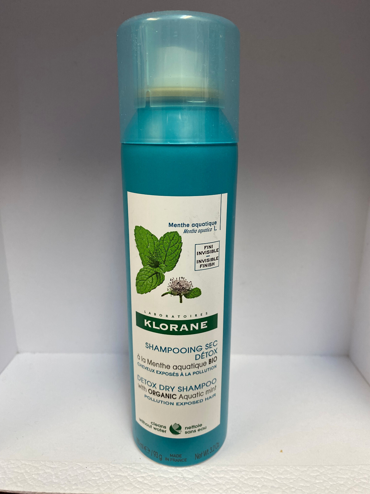 Klorane Laboratoires Detox Dry Shampoo Aquatic Mint 3.2oz NEW BOTTLE