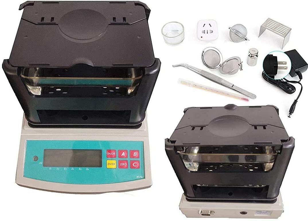 Solid Density Meter Gauge Tester Plastic Rubber Densitometer RS232 Interface