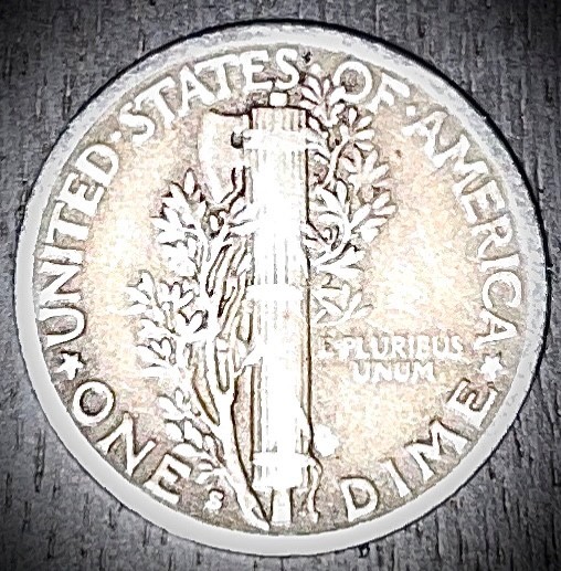 1938-S Mercury dime, 90% silver dime