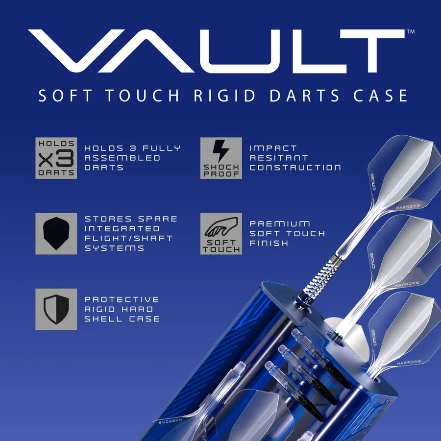 CLEAR HARROWS VAULT SOFT TOUCH RIGID DART CASE