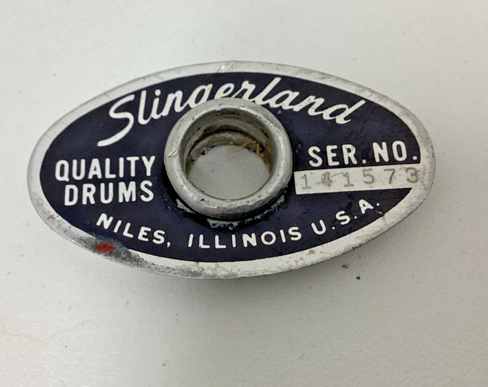 Slingerland Snare Drum Badge Niles #141573  with Grommet