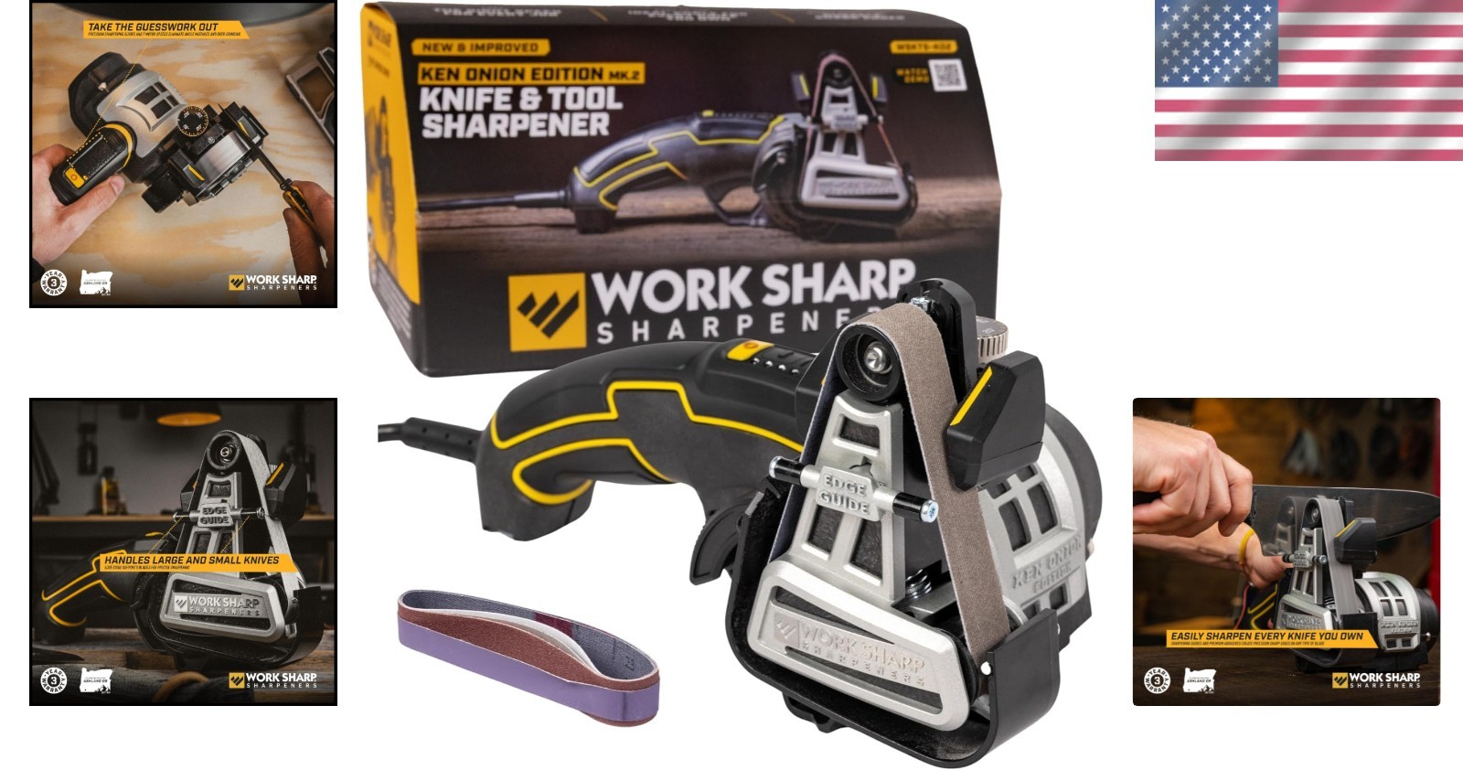 Knife Sharpener Tool Professional Adjustable Sharpening System for Knives Sci...