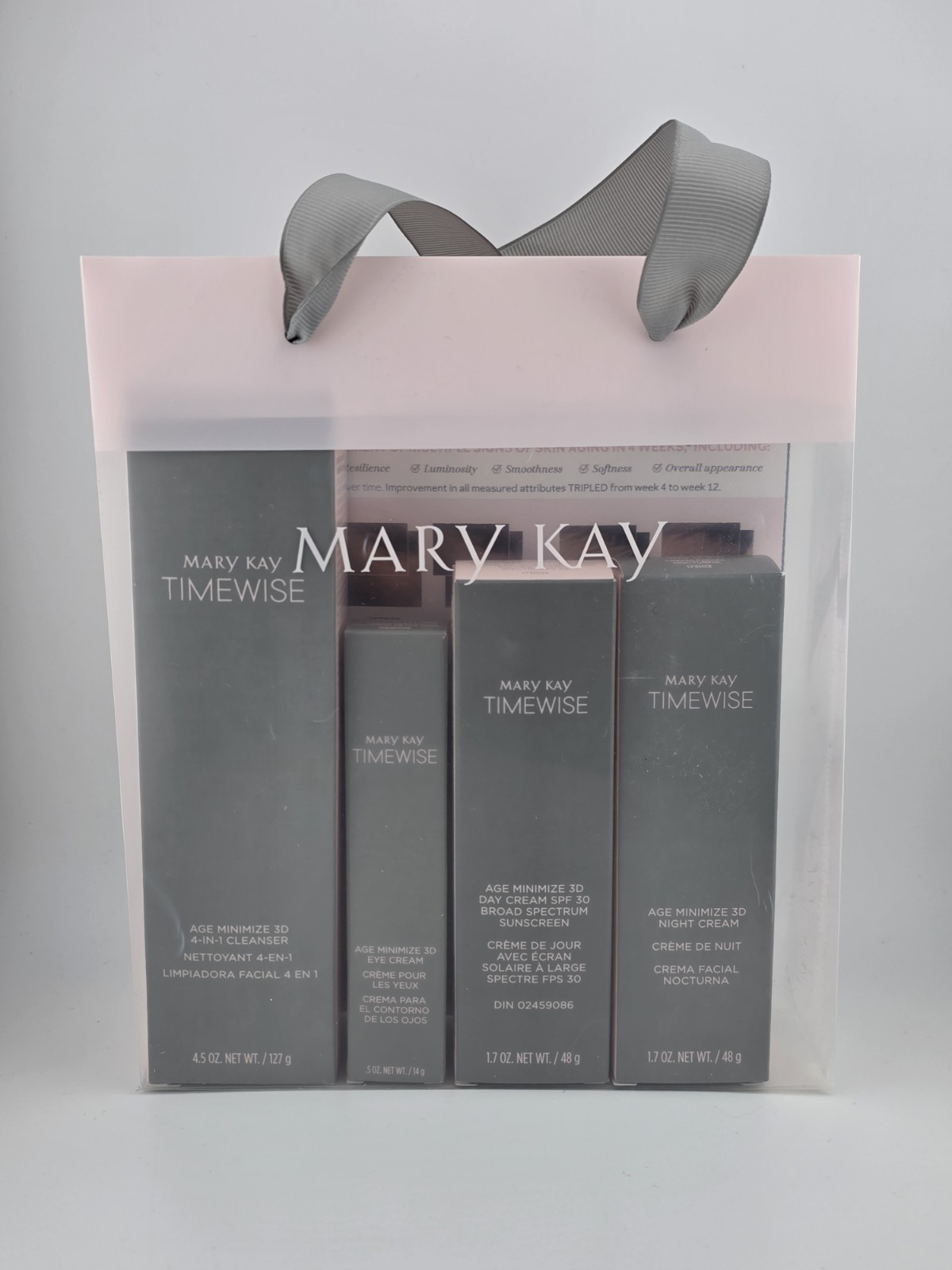 Mary Kay Timewise Age Minimize 3D Miracle Set 4 Pieces Combination To Oily NEW