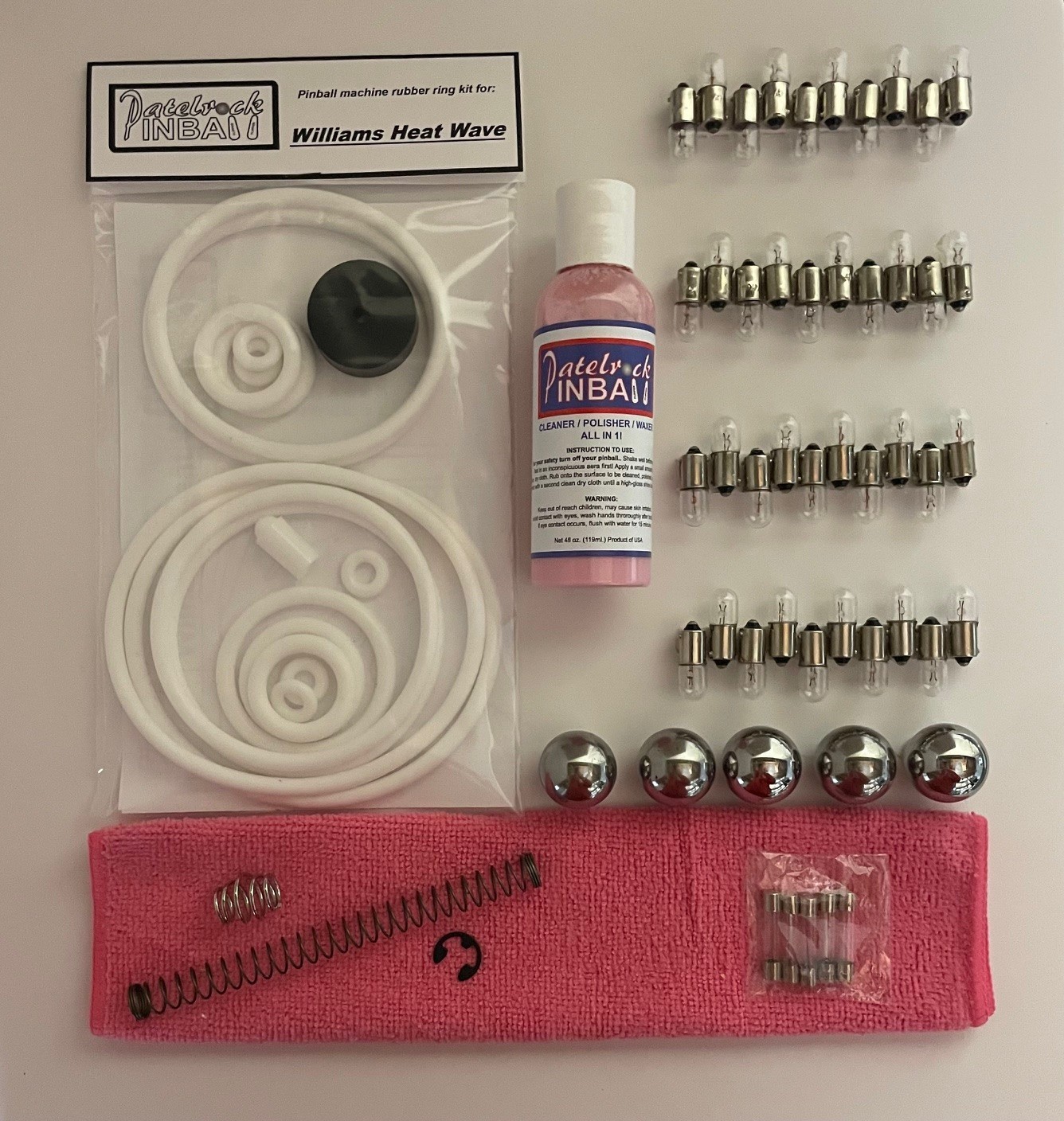 1964 Williams Heat Wave Pinball Machine Maintenance Tune Up Kit