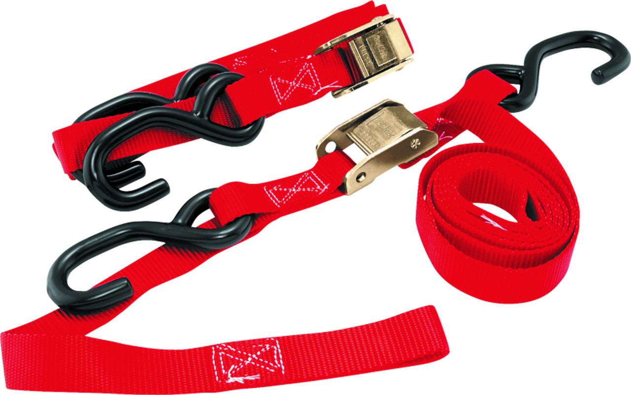 BikeMaster 100513 1" Red Integrated Soft Hook Tie-Down