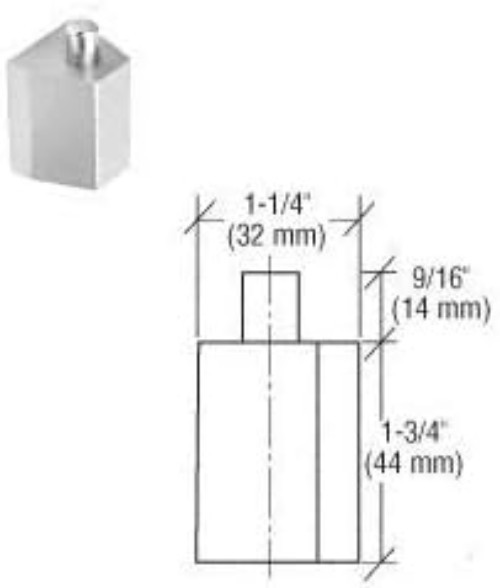 Durable Offset Reversible Pivot Set Flush-Mount for L-Shaped Commercial Doors