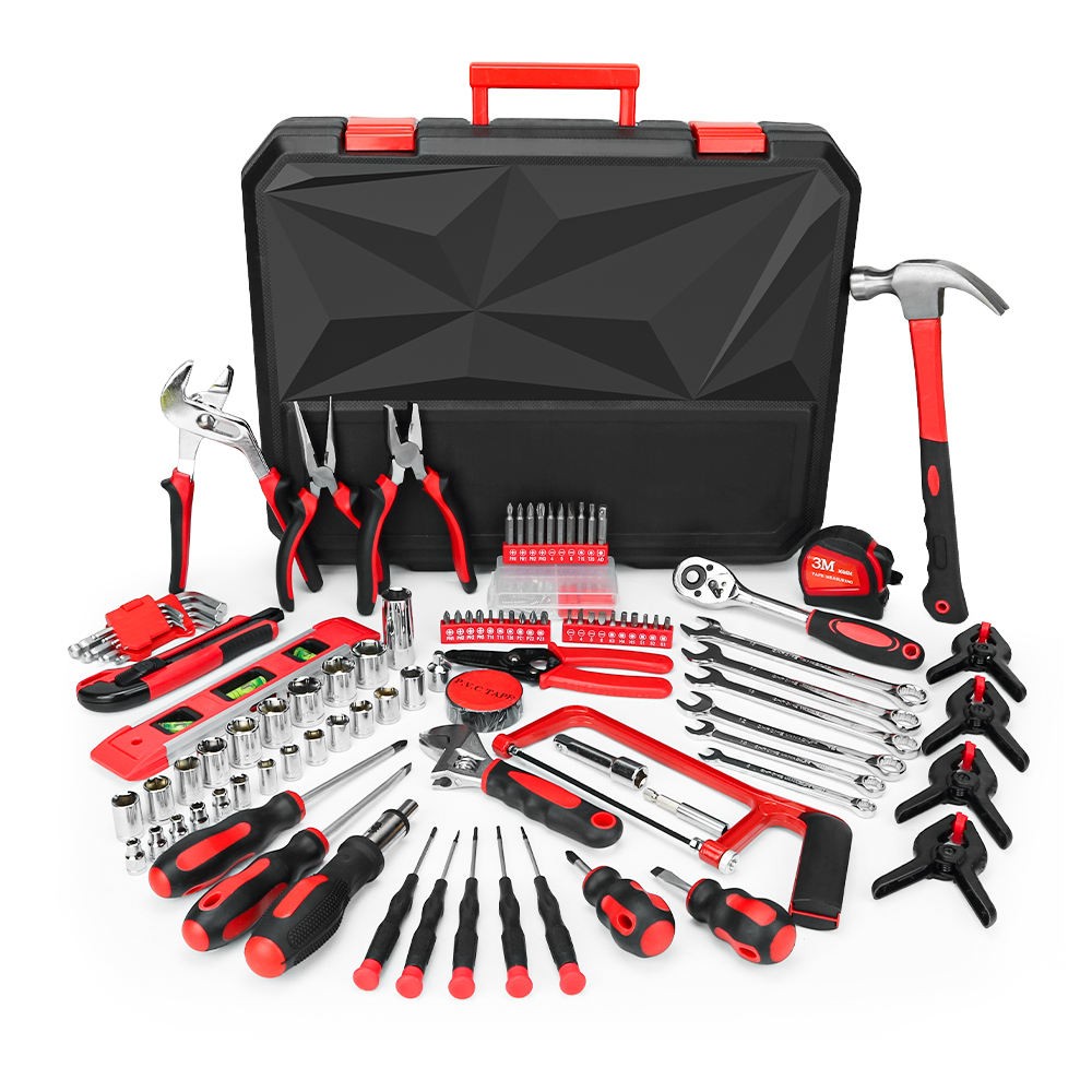 198PCS Tool Set with combination wrench Screwdriver 4 types pliers