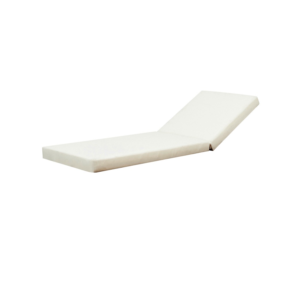 Outdoor Adjustable Sun Lounger w/ Cushion, Acacia Recliner Chair