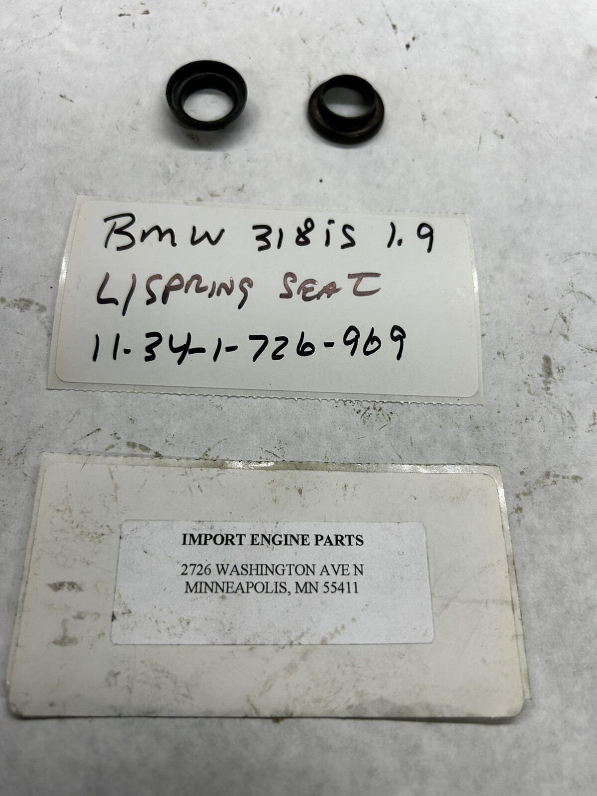 LOWER SPRING SEAT INR USED FITS BMW 318is 1.8 DOHC 16V 1990-92  11-34-1-726-969