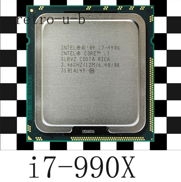 Intel core i7-990X Extreme Edition LGA1366 3.46GHz 6Core 12M SLBVZ CPU Processor