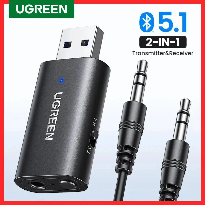 New UGREEN Bluetooth 5.1 Wireless Audio 2 in 1 Receiver / Transmitter #60300