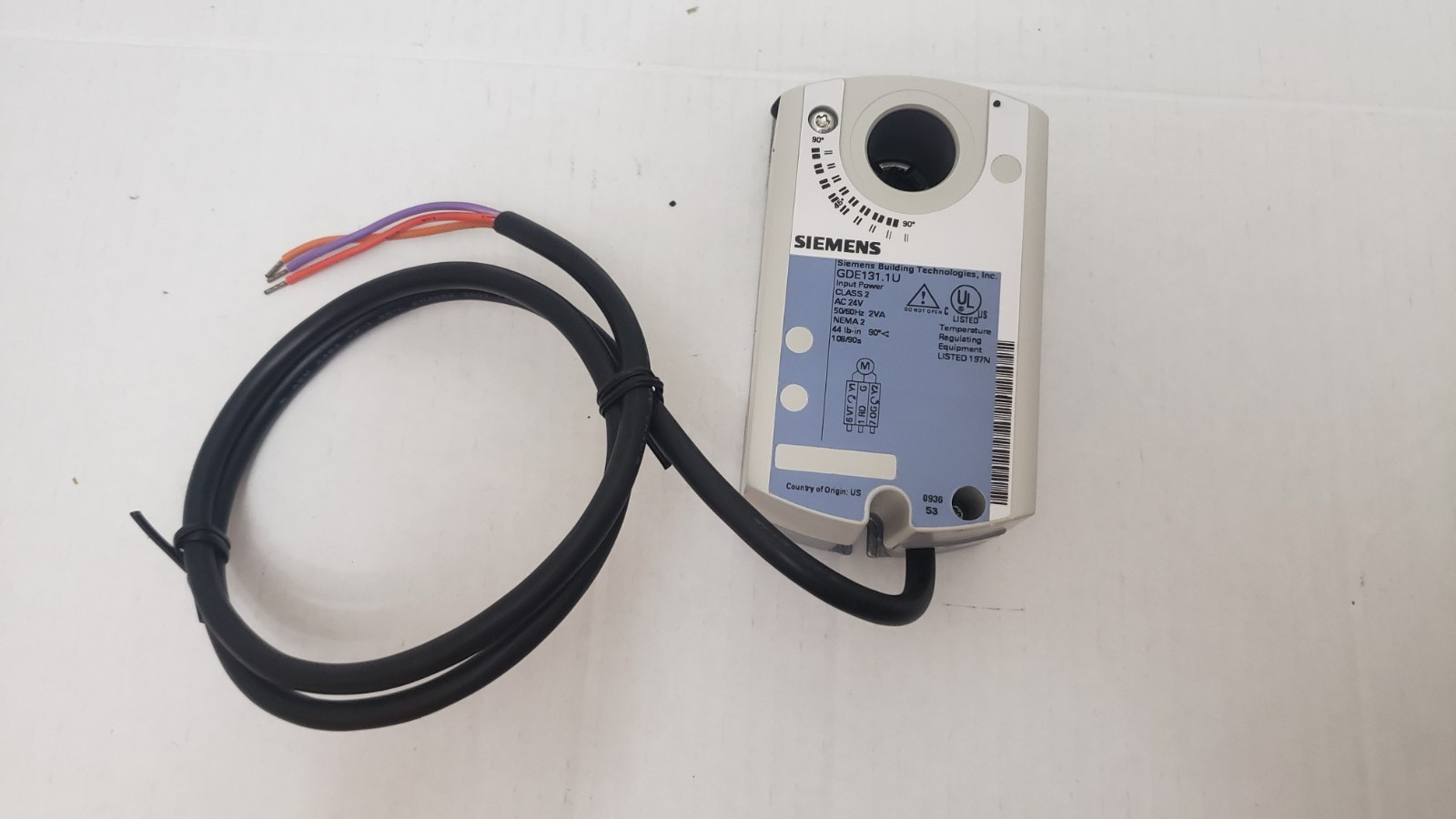 Siemens GDE131.1U Air Damper Actuator