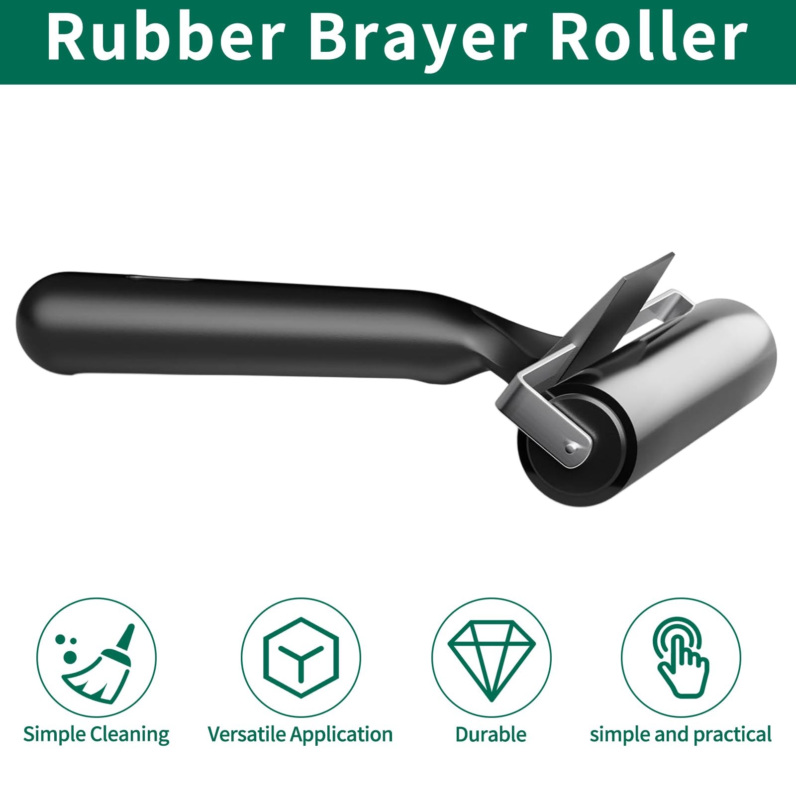 Soft Rubber Brayer Rollers for Crafting Brayers Rollers for Printmaking Braye...