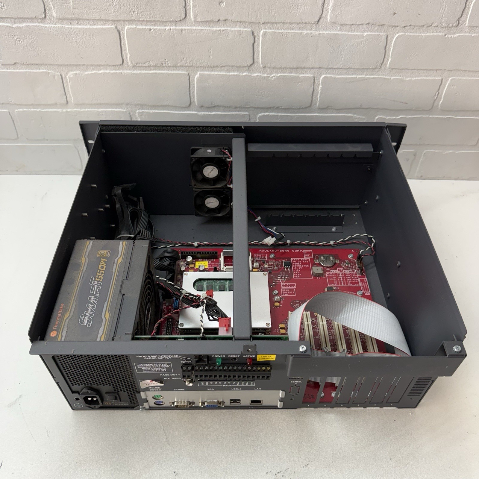 Rauland-Borg Telecenter Rackmount Paging Intercom Controller Server VGA USB LAN